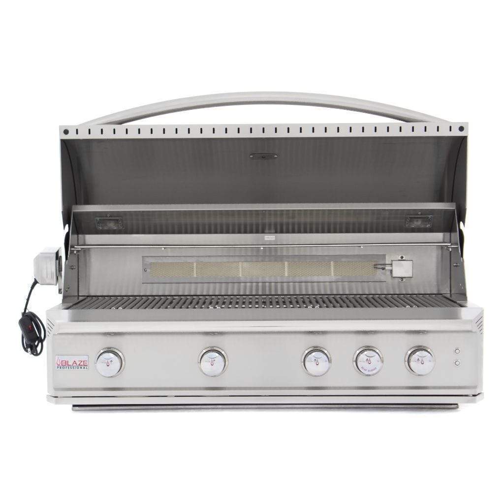Blaze 44" 4-Burner Professional Built-In Gas Grill with Rear Infrared Burner