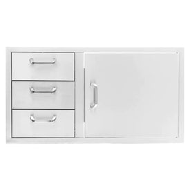 PCM 260 Series 39-Inch Access Door & Triple Drawer Combo (Reversible)