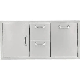 PCM 260 Series 42-Inch Door, Double Drawer & Roll-Out Trash Bin Combo