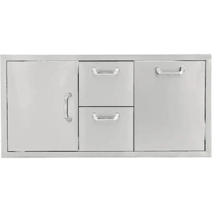 PCM 260 Series 42-Inch Door, Double Drawer & Roll-Out Trash Bin Combo