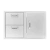 PCM 260 Series 32-Inch Access Door & Double Drawer Combo (Reversible)