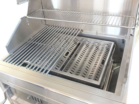 Image of Sunstone 28-Inch Single Zone 304 Stainless Steel Charcoal Grill