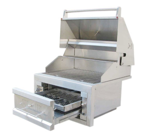 Image of Sunstone 28-Inch Single Zone 304 Stainless Steel Charcoal Grill