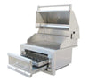Sunstone 28-Inch Single Zone 304 Stainless Steel Charcoal Grill