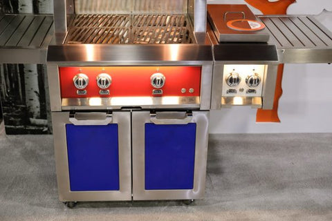 Image of 30" Hestan Outdoor Tower Cart with Double Doors - GCD Series