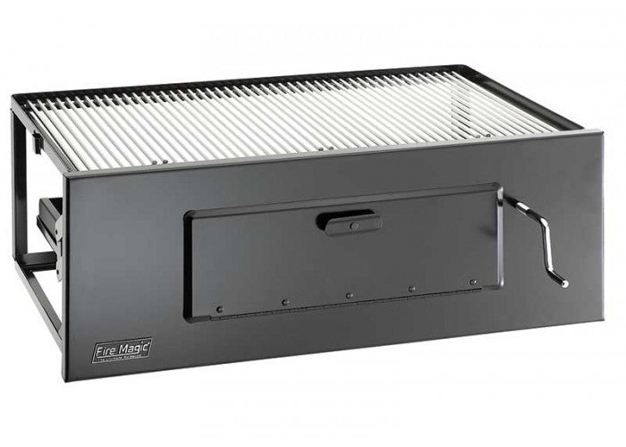 Fire Magic Charcoal Slide In Grill (Lift A Fire, 23" x 16") 3339