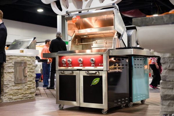 36" Hestan Outdoor Tower Cart with Double Doors - GCD Series