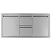 PCM 350 Series 42-Inch Door, Double Drawer & Roll-Out Trash Bin Combo