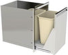 PCM 350 Series 20-Inch Roll-Out Double Trash/Recycling Bin