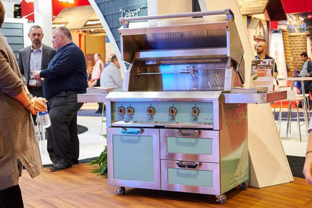 42" Hestan Outdoor Tower Cart with Door/Drawer Combo - GCR Series