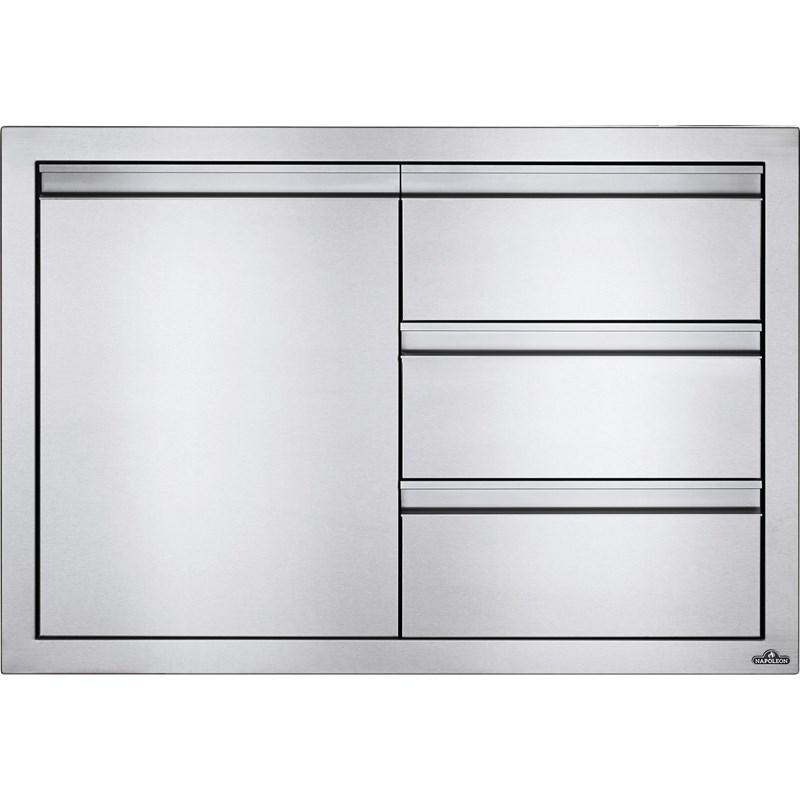 Napoleon 36" X 24" Single Door & Triple Drawer Combo BI-3624-1D3DR - In Stock