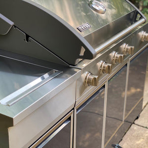 Tytus Charcoal Gray 4-Burner Grill Island TI400PCCLP-3.0.2