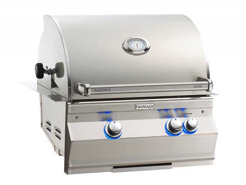 Fire Magic Aurora A430i 24-inch Built-In Grill With Rotisserie A430i-8EA