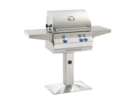 Fire Magic Aurora A430s 24-inch Patio Post Mount Grill With Rotisserie A430s-8EA-P6