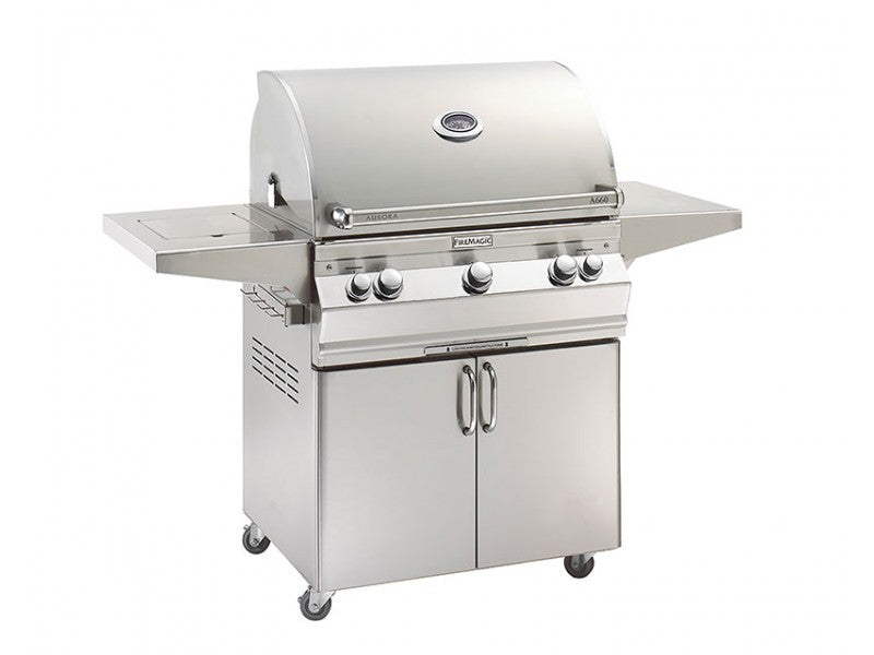 Fire Magic Aurora A660s 30-inch Portable Grill With Single Side Burner A660s-7EA-62