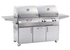 Fire Magic Aurora A830s 46-inch Portable Gas and Charcoal Combo Grill With Rotisserie  A830s-8EA-61-CB