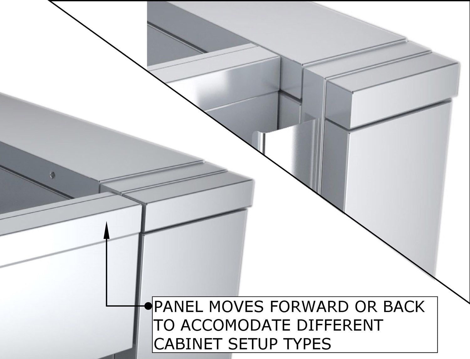 Sunstone 44" ADA Compliant Combo Sink Base Cabinet