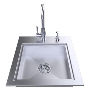 20" ADA Compliant Sink with Cover & Hot/Cold Faucet