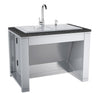 37" ADA Compliant Double Sink with Covers & Hot/Cold Faucet