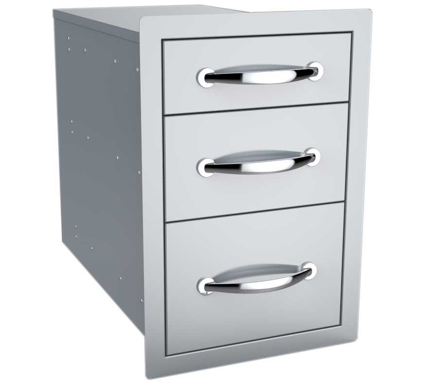 Classic Series 14" Flush Triple Drawer