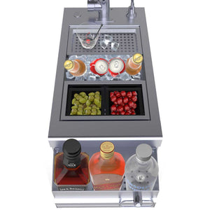 Ruby Series 14" Bar Sink Cocktail Ice Chest Station