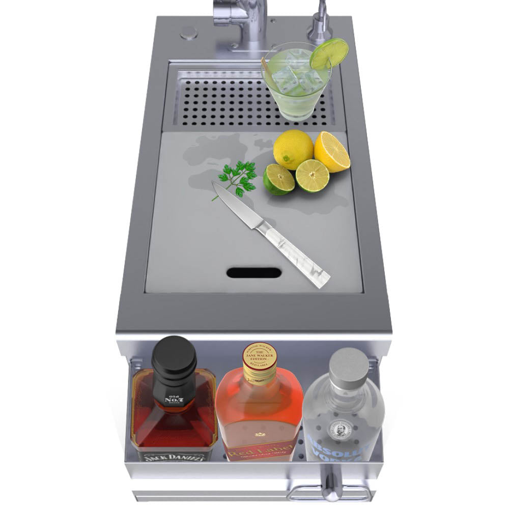 Ruby Series 14" Bar Sink Cocktail Ice Chest Station