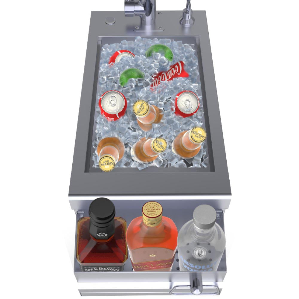 Ruby Series 14" Bar Sink Cocktail Ice Chest Station