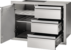 Napoleon 36" X 24" Single Door & Triple Drawer Combo BI-3624-1D3DR - In Stock