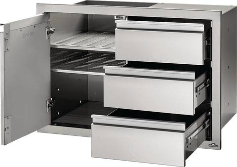 Image of Napoleon 36" X 24" Single Door & Triple Drawer Combo BI-3624-1D3DR - In Stock