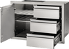Napoleon 36" X 24" Single Door & Triple Drawer Combo BI-3624-1D3DR - In Stock