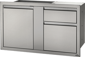 Napoleon 42" X 24" Large Single Drawer and Standard Drawer - BI-4224-1D2DR