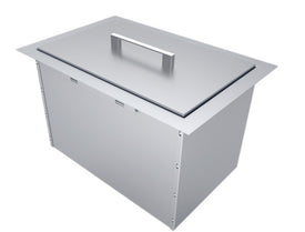 Over/Under 14" x 12" Height Single Basin Insulated Wall Ice Chest w/Cover