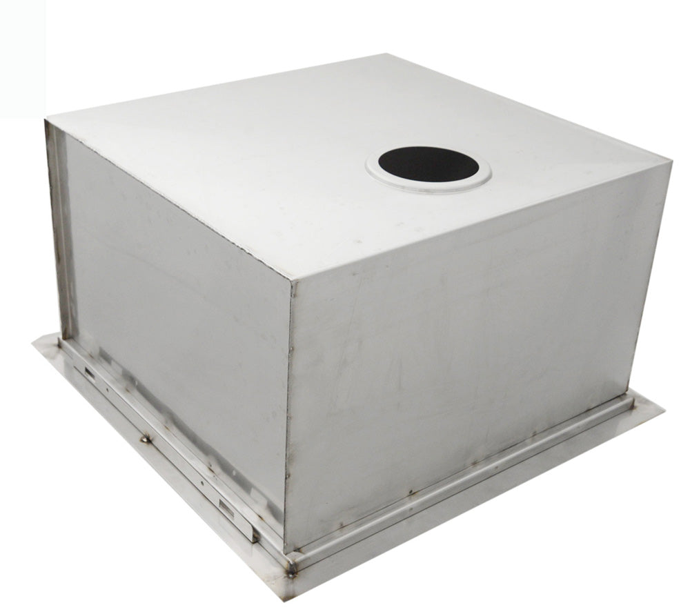 Over/Under 20" x 12" Height Single Basin Sink w/Cover