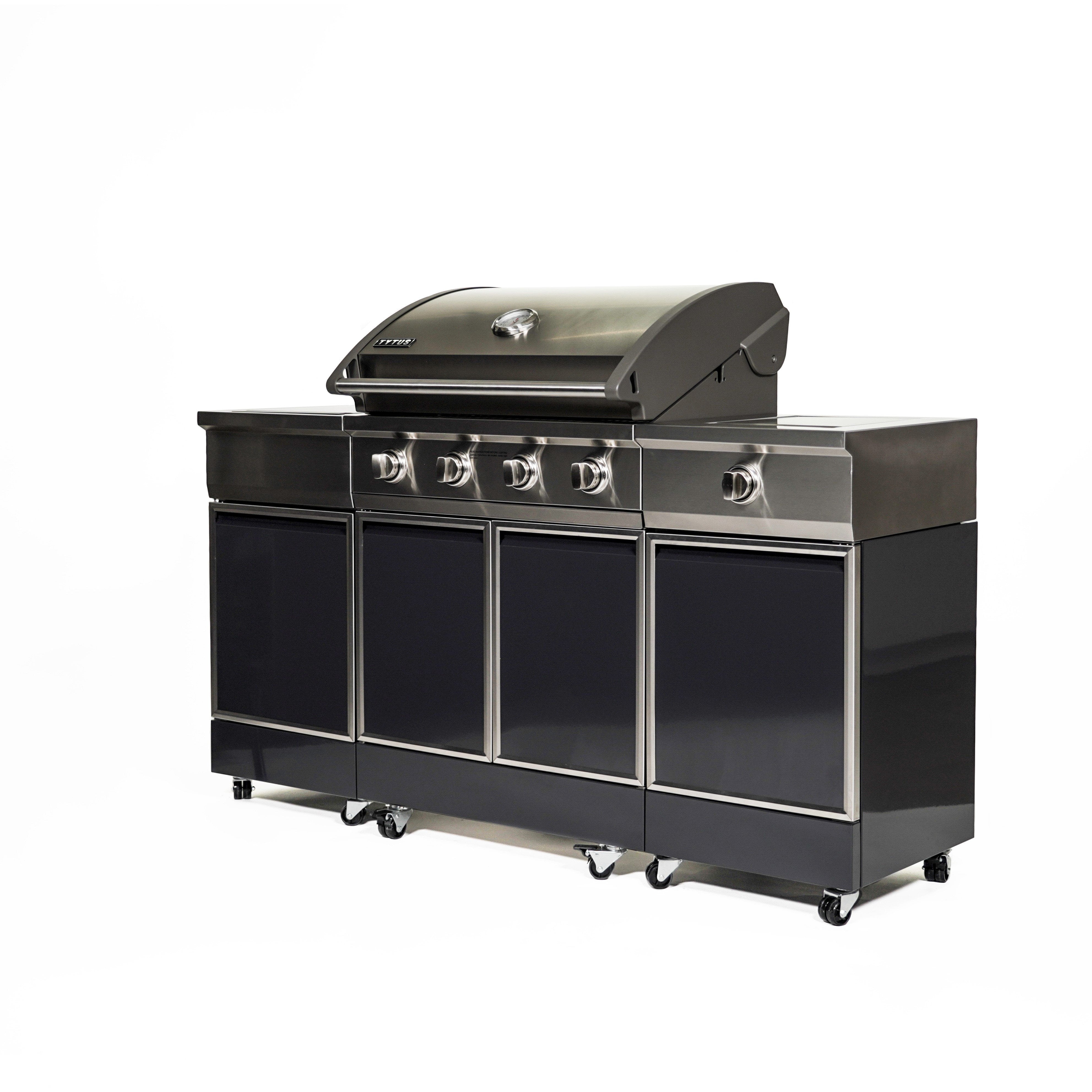 Tytus Charcoal Gray 4-Burner Grill Island TI400PCCLP-3.0.2