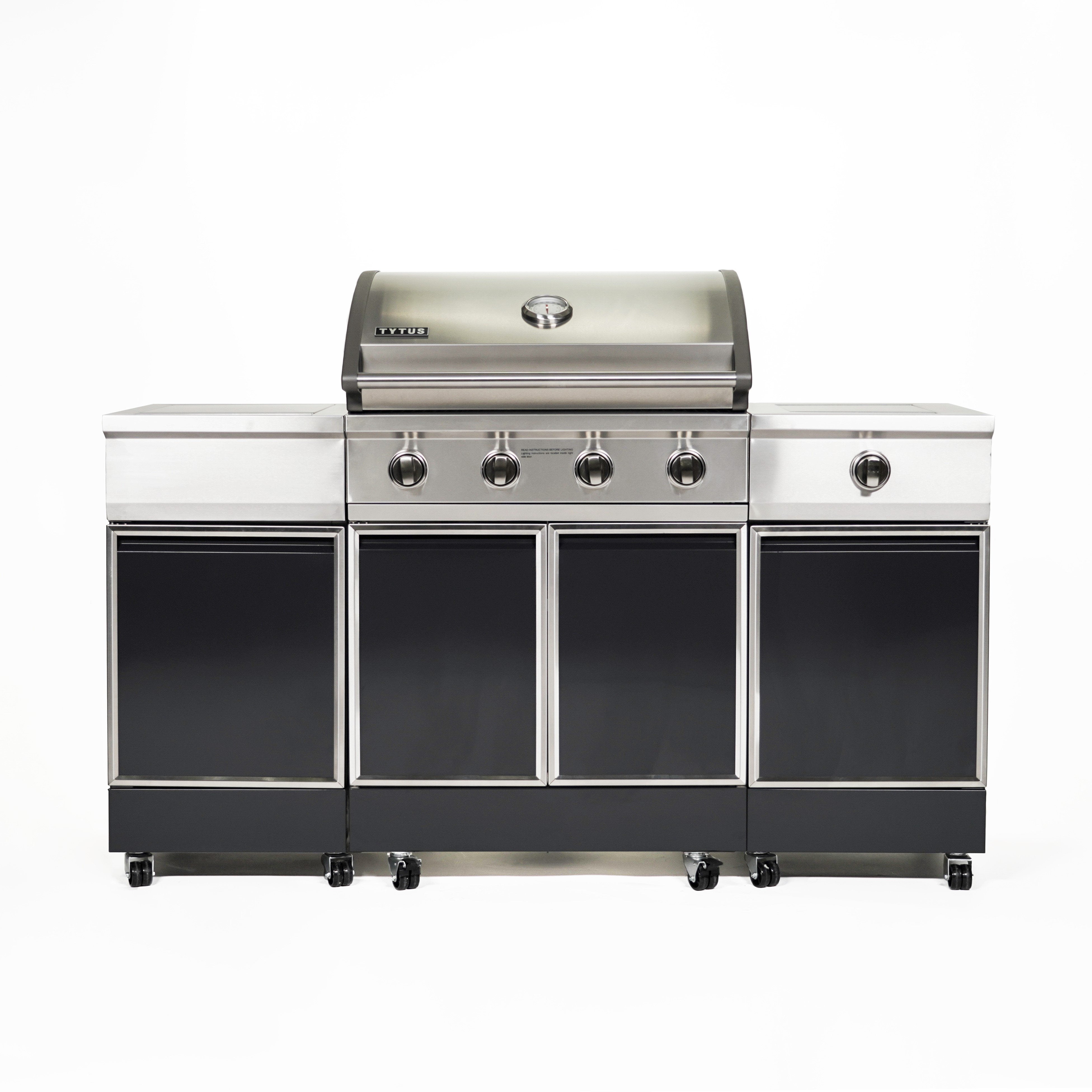 Tytus Charcoal Gray 4-Burner Grill Island TI400PCCLP-3.0.2