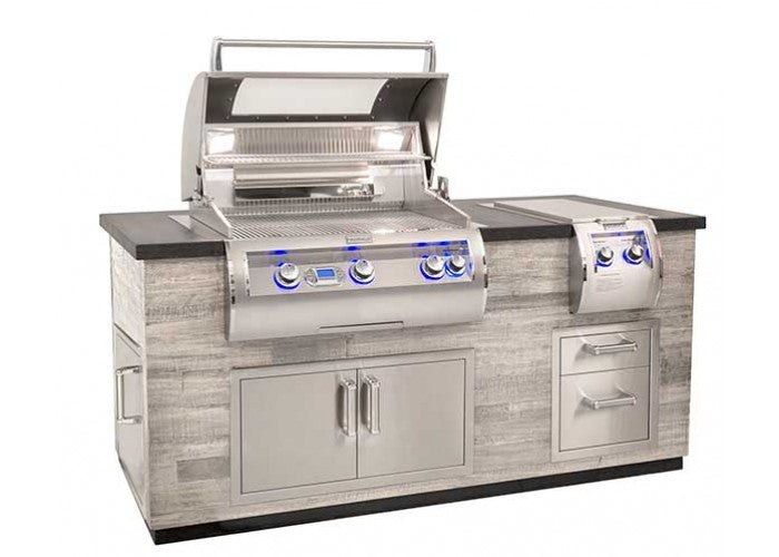 Fire Magic Silver Pine Reclaimed Wood Style Island ID660-SPD-77BA