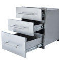 Designer Series 23"Height Multi-Configurable Triple Drawer w/Self-Leveling Legs