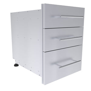 Designer Series 23"Height Multi-Configurable Triple Drawer w/Self-Leveling Legs