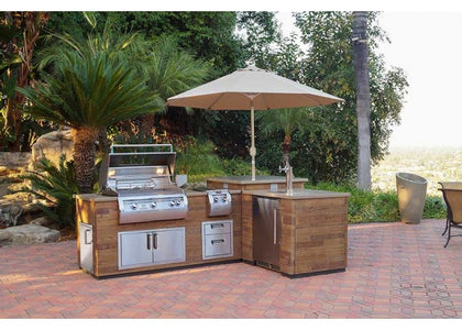 Fire Magic L-Shaped FBO Island with Pantry Door Cut-Out IL660-FOD-116BA