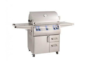Fire Magic Echelon Diamond E660s 30-inch Portable Grill with Single Side Burner (Analog) E660s-8EA-62