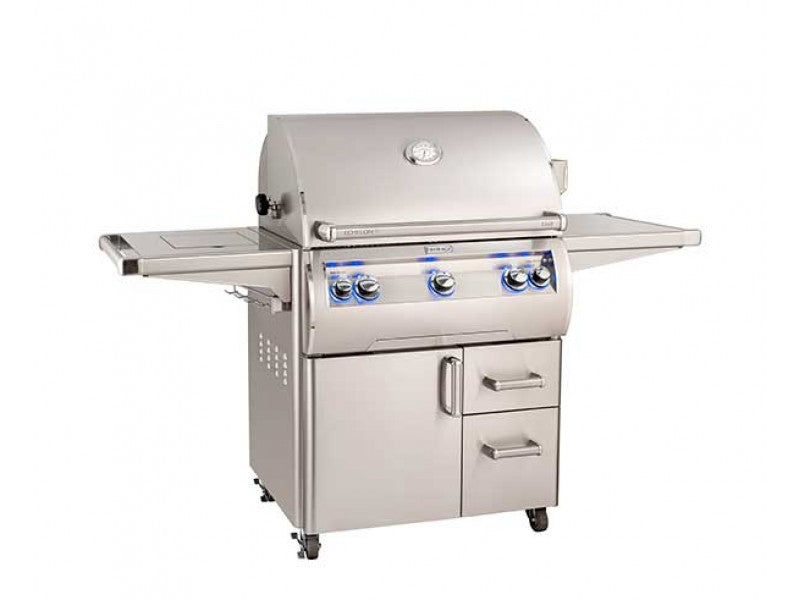Fire Magic Echelon Diamond E660s 30-inch Portable Grill with Single Side Burner (Analog) E660s-8EA-62