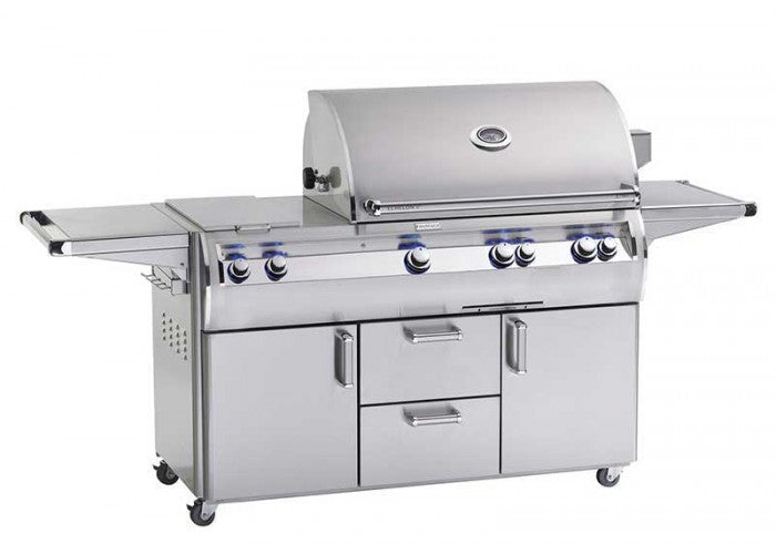 Fire Magic Echelon Diamond E790s 36-inch Cabinet Cart Grill with Double Side Burner (Analog) E790s-8EA-71