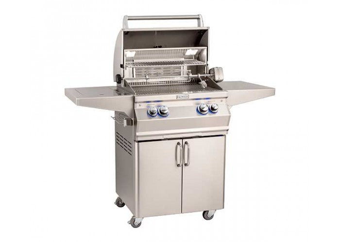 Fire Magic Aurora A430s 24-inch Portable Grill With Side Burner and Rotisserie A430s-8EA-62