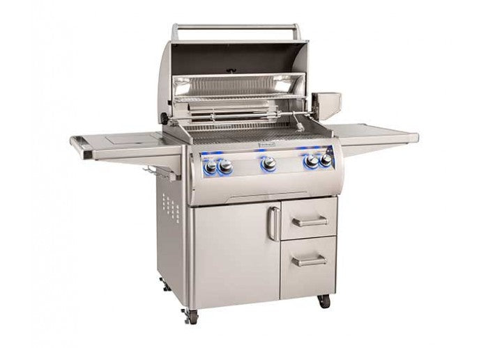 Fire Magic Echelon Diamond E660s 30-inch Portable Grill with Single Side Burner (Analog) E660s-8EA-62