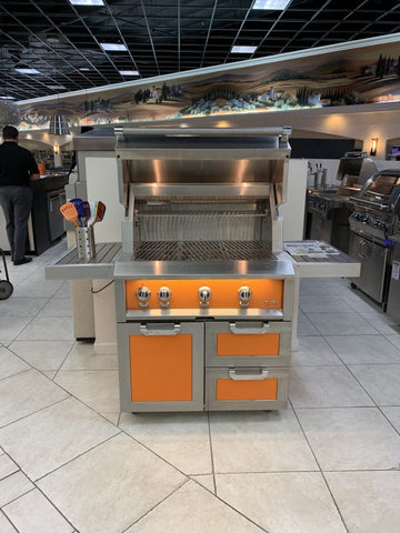 Image of 36" Hestan Outdoor Tower Cart with Door/Drawer Combo - GCR Series