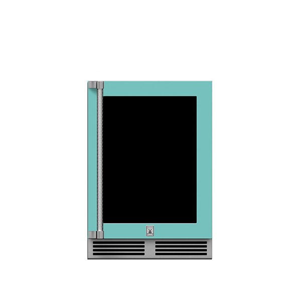 24" Hestan Outdoor Dual Zone Refrigerator with Wine Storage (UV-Coated Glass Door) - GRWG Series