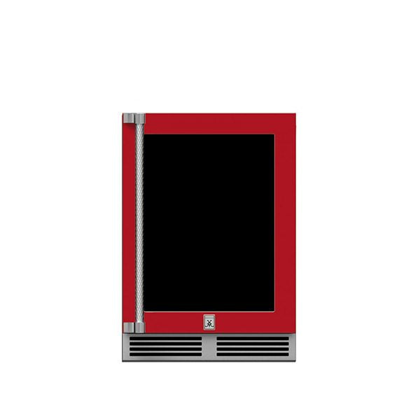 24" Hestan Outdoor Dual Zone Refrigerator with Wine Storage (UV-Coated Glass Door) - GRWG Series