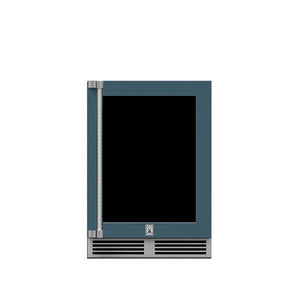 24" Hestan Outdoor Dual Zone Refrigerator with Wine Storage (UV-Coated Glass Door) - GRWG Series