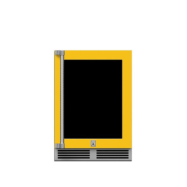 24" Hestan Outdoor Undercounter Refrigerator (Glass Door) - GRGR Series