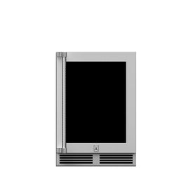 24" Hestan Outdoor Dual Zone Refrigerator with Wine Storage (UV-Coated Glass Door) - GRWG Series